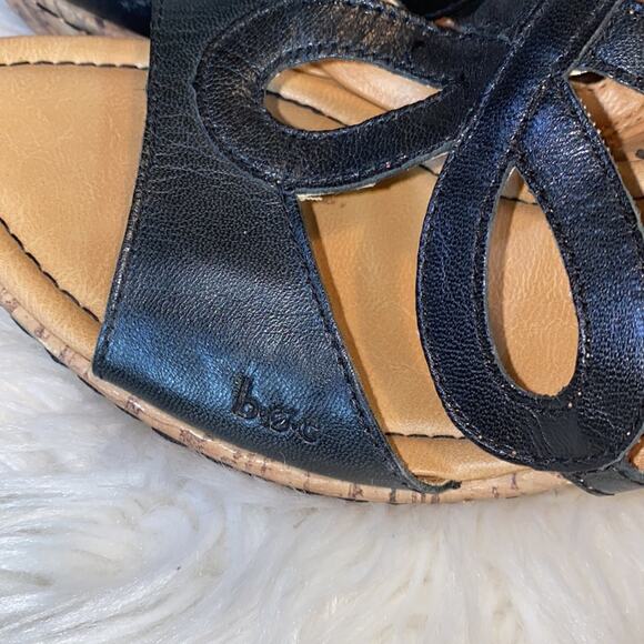 B.O.C. Jayna Caged Cork Wedge High Heel Sandals 11 - Picture 5 of 11